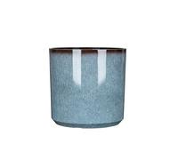 Garden Gear Cylinder Glazed 31Cm Planter, Blue