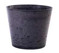 Garden Gear Caesar Charcoal Plastic Marble Effect Garden Planter, Frostproof, UV Resistant Flower Pot for Patio & Outdoor Use (30.5cm Pot x1)