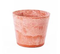 Garden Gear Caesar Marble Effect Plastic Planter in Terracotta, Frost & Weather Resistant with Pre-Drilled Drainage Holes (41cm Pot x1)