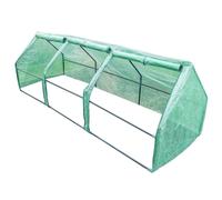 Garden Gear Cloche, Portable Mini Greenhouse, Outdoor Grow Polytunnel Plants & Vegetables Protection With Zipped Windows & Steel Frame