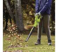 Garden Gear 20V Cordless Leaf Blower - Size: 18 x 16 x 90cm - Green - Wilko