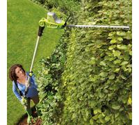 Garden Gear 20v Cordless Telescopic Hedge Trimmer, Green