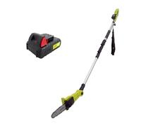 Garden Gear Cordless Telescopic Pole Chainsaw 2 x 20V Lithium-ion Batteries & Charger, 30° Adjustable Head 3m Extendable Reach 3.8kg Weight