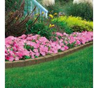 Garden Gear Garden Border Flexible Edging Stone Effect Eco Friendly Recycled Rubber (2 X 120Cm, Earth)