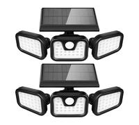 Garden Gear High-Performance Solar-Powered Motion Sensor Security Light 74 LEDs Adjustable Lamp Heads, Remote Control and Weatherproof IP65 Design (2)