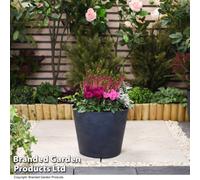 Garden Gear Large Stone Effect Planter Garden Patio 30.5Cm Plastic (X2)
