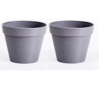 Garden Gear Lucena Matte Finish Pot Abbey Stone (D30 X H27Cm) X 2
