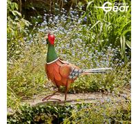 Garden Gear Metal Pheasant Ornament, Bird Statue, Outdoor Painted Sculpture For Pathways, Patios & Borders, Height 42.5Cm