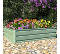 Garden Gear Metal Raised Garden Bed (120Cm X 90Cm) Light Green X 2, Green