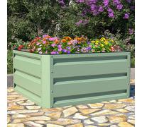 Garden Gear Metal Raised Garden Bed (60cm x 60cm) Light Green x 2, Green