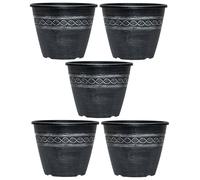 Garden Gear Wavy Design Planter 27.5Cm X 5, Grey