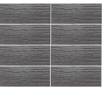 Garden Gear Rubber Railway Road Stepping Grey Stone effect Steps Eco Friendly Recycled Tyre Rubber Sleepers (8)