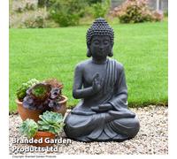 Garden Gear Sitting Buddha Garden Ornament Stone Effect 74Cm Tall