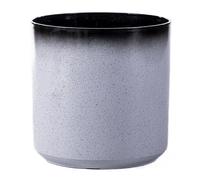 Garden Gear Slate/Black Glazed Cylinder Planter Flower Pot, UV & Frost Resistant, Premium Laser-Glazed Finish, Eco-Friendly, 4 Drainage Holes, Multiple Sizes (1, 26cm Planter)
