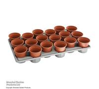 Garden Gear Thompson & Morgan Garden Durable 1 X Shuttle Tray 18 Pots: Simplify Plant Transport, Reusable For Seedlings & Plug Growth