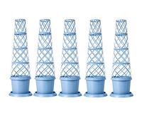 Garden Gear Tower Pot + Saucer Mayan Blue X 5, Blue