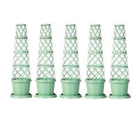 Garden Gear Plant Pot Tower Planter & Flower Climbing Frame, Height 130cm, Weather-Resistant in Mayan Blue or Pistachio Green (5, Pistachio Green)