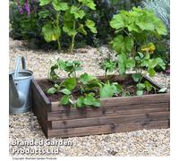 Garden Gear Wooden Raised Garden Planter Treated Fir Wood Outdoor Flower Trough Herb Vegetable Bed (Medium 80X60Cm)