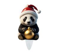 Garden Gifts Christmas Panda Ground Piles Inserted Into The Art Garden Decorated with Colorful Christmas Pandas Decorate The Yard For