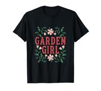 Garden Girl Wildflower Gardencore Cottage Ladybug T-Shirt