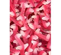 GARDEN GLAZE Dracula Vampire Teeth Strawberry Flavour Jelly Sweets Retro Classic Treats - For Parties, Sharing, Halloween trick or treat - Vegan - Gelatine Free - Fruity Taste - bulk 1 Kilo bag
