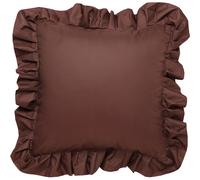 Garden Glory Garden Glory Outdoor cushion with frill 45x45 cm Brown
