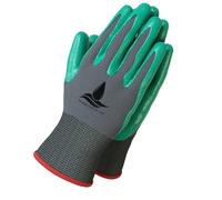 Garden Gloves for Women and Men - (2 pairs per package) - Super Grippy with Special Protective coating against cuts for Gardening - Fishing - Auto and Work activities S,M,L Sizes (Medium, Green)
