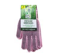 Garden Gloves Rubber Dot Grip Strech Garden Tools Accessories 2 One Size Pink