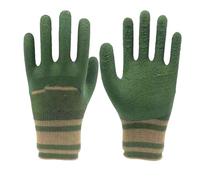 Garden Gloves - Rubber, Nylon Protective Work Gloves | Thorn-proof Flexible Grip Rubber Gloves | Womens Gardening Gloves For Comfortable Handling & Safe Yard Work