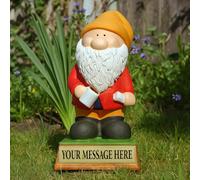 Garden Gnome Gift Birthday Retirement Thank You Personalised Present Gardening Custom Dad Grandad Son Grandpa Husband Custom Gardener Statue Ornament Personalized for him