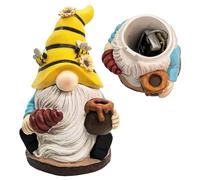 Garden Gnome Hide a Key Holder, Resin Secret Storage Box for Spare Keys, Decorative Outdoor Key Hider for Porch Patio Yard Lawn Decor, Housewarming Gift