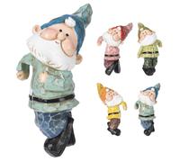 Garden Gnome Plant Pot Hugger | Outdoor Gnome Statue Pot Huggers For Planters