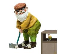 Garden Gnome Statue - Large Resin 13.5x6.5x25.5CM, Funny Golf Figurine, Outdoor Decor Whimsical Yard Ornament | Perfect for Garden Lawn Patio Indoor Office Collector Gift Humor Decoration Display