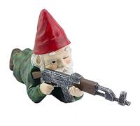 Garden Gnome Statue, Naughty Garden Gnome, Funny Resin Army Battle Gnome Goblin for Patio Yard Lawn Ornaments Indoor Outdoor Home Garden Decorations Crafts