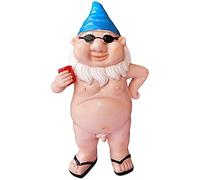 Garden Gnome, Statue Peeing Gnome, Naughty Garden Gnome, Funny Naked Gnome, Resin Garden Gnomes, Male Female Nude Gnomes Goblin-Art Decoration, Lawn Ornaments Indoor or Outdoor Garden Ornament (man)