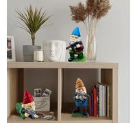 Garden Gnomes, Army Gnomes Outdoor Garden Statues, Desktop Indoor Outdoor Lawn Yard Decorations Halloween Holiday Christmas Thanksgiving Gifts (Red+Yellow+Blue)