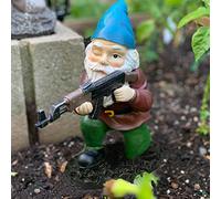 Garden Gnomes Military Gnome Statue with Gun, Army Gnomes Statue Garden Decorations for Indoor Outdoor, Patio, Yard, Lawn Ornaments, Home Décor…