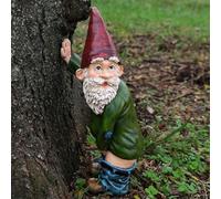 Garden Gnomes Ornaments, Waterproof Funny Resin Garden Statue, Home Decor For Outside Patio Yard Lawn Porch Ornaments, Ideal Christmas Birthday Housewarming Gifts (30 cm)
