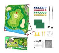 Garden Golf Game, Interactive Training Mat 137 x 137 cm, Set with 24 Balls and Support for Precise Strikes - for Training in the Garden Sports for Home Family Party Adults