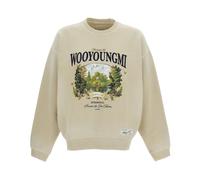 Garden Graphic Sweatshirt - male - WOOYOUNGMI - Sweatshirts - Beige - S - Sweatshirts & Hoodies S