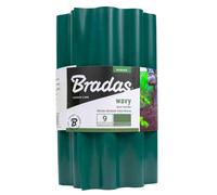 Garden Wavy Lawn Edge Plastic Border Edging Fence Wall Roll Path 20cm/9m