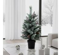 Garden Greatness 2.5ft Snowy Berry Pinecone Potted Tree in Green | Size: 1 Pack Garden Greatness Green 1 Pack