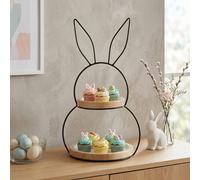 Garden Greatness 2 Tier Bunny Rabbit Cake Stand | Size: 2 Pack Garden Greatness Multicolor 2 Pack