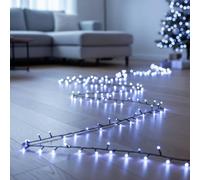 Garden Greatness 200 LED Multi Function Cool White String Lights in Black | Size: 1 Pack Garden Greatness Black 1 Pack