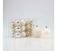 Garden Greatness 24 Pack Christmas Champagne Baubles in Gold | Size: 1 Pack Garden Greatness Gold 1 Pack