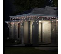 Garden Greatness 240 LED Festive Gutter Icicle Lights in Clear | Size: 1 Pack Garden Greatness Clear 1 Pack