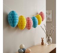 Garden Greatness 2m Honeycomb Easter Egg Bunting | Size: 1 Pack Garden Greatness Multicolor 1 Pack