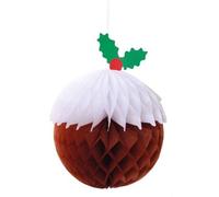 Garden Greatness 3 Pack Honeycomb Christmas Pudding Decoration | Size: 1 Pack Garden Greatness Multicolor 1 Pack