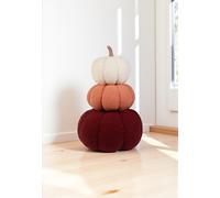 Garden Greatness 3 Tiered Pumpkin Autumnal Decoration in Brown | Size: 1 Pack Garden Greatness Brown 1 Pack