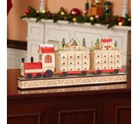 Garden Greatness 33 Inch LED Train Village Advent Calendar in Brown | Size: 1 Pack Garden Greatness Brown 1 Pack